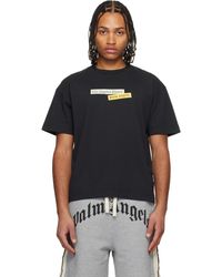 Palm Angels - T-Shirt Noir Édition La Times - Lyst