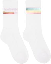 CASABLANCA - Beyond Destiny Stripe Socks - Lyst