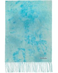 Acne Studios - Blue Tie-dye Scarf - Lyst