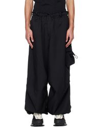 Y-3 - Pantalon Cargo Ample Noir - Lyst