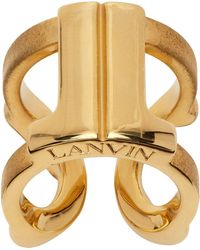 Lanvin Gold Chain Ring - Metallic