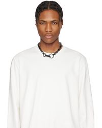 Ernest W. Baker Agate Pearl Necklace in Black for Men | Lyst UK