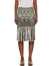 Wales Bonner - Java Macrame Midi Skirt - Lyst