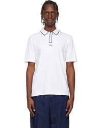 HUGO - Cotton-Jersey Contrast Edges Polo - Lyst