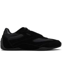 BOSS - Suede Sneakers - Lyst
