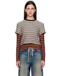 ANDERSSON BELL - Stripe Ls T-shirt - Lyst
