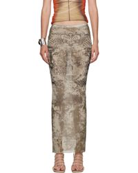 Jean Paul Gaultier - 'The Long Médaillon' Midi Skirt - Lyst