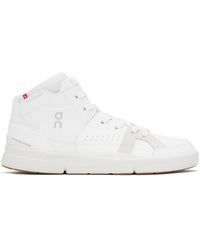 On Shoes - Baskets mi-mtantes 'the roger' clubhouse blanches - Lyst