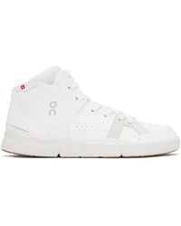 On Shoes - White 'the Roger' Clubhouse Mid Sneakers - Lyst