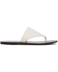 The Row - Off-white Avery Sandals - Lyst