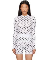 Marine Serre - Recycled Moon Jersey Second Skin Top - Lyst