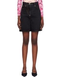 Pushbutton - Five-Pocket Denim Midi Skort - Lyst