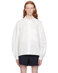 WOOYOUNGMI - Chemise blanche à fentes - Lyst