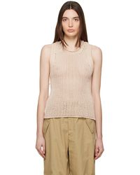 Dion Lee - Off-white Grid Tank Top - Lyst