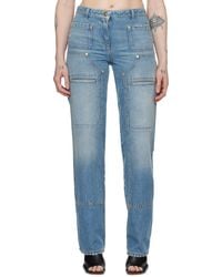 Palm Angels - Blue Faded Jeans - Lyst