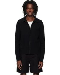 Entire studios - Knit Zip Up Sweater - Lyst