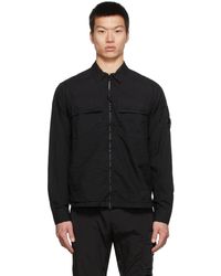 C.P. Company Taylon L Zipped Shirt - Black
