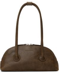 ☆MARGE SHERWOOD☆ BESSETTE SHOULDERbrown crinkle Marge Sherwood Brown Bessette Crinkle Bag Marge Sherwood