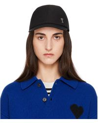 Ami Paris - Nylon Cotton Ami De Coeur Stud Cap - Lyst