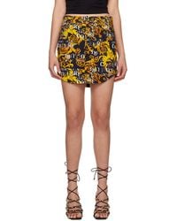 Versace Jeans Couture - Barocco-print Denim Skirt - Lyst