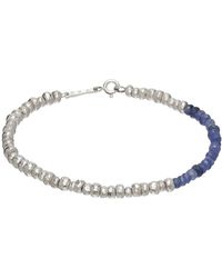 Pearls Before Swine - Bracelet zea argenté et bleu - Lyst