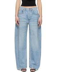 Alexander Wang - Low-Rise Rounded Oversized Jeans - Lyst