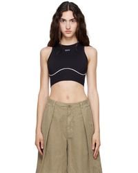 Off-White c/o Virgil Abloh - 'Off' Stamp Seamless Crop Top - Lyst
