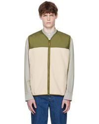 A.P.C. - Khaki & Off- Marty Vest - Lyst