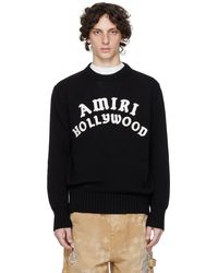 Amiri - ブラック Hollywood' クルーネックセーター - Lyst