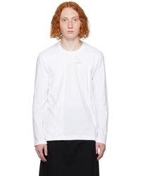 Comme des Garçons - Comme Des Garçons Shirt White Layered Long Sleeve T-shirt - Lyst