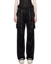 R13 - Black Articulated Tuxedo Trousers - Lyst