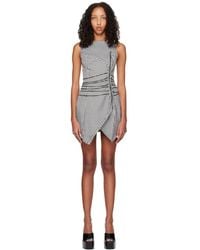 Miaou - Ssense Work Capsule – Black & White Celestial Minidress - Lyst