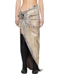 Rick Owens - Hollywood Soft Edfu Long Denim Maxi Skirt - Lyst