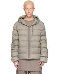Rick Owens - Khaki Tower Light Nylon Duvet Down Jacket - Lyst