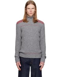 Dries Van Noten - Rib-Knit Wool Turtleneck - Lyst