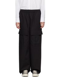 Acne Studios - Black Embroidered Cargo Pants - Lyst