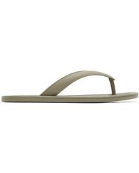 Maison Margiela - Gray Tabi Flat Sandals - Lyst