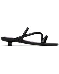 BY FAR - ブラック Morena Nappa Leather ヒールサンダル - Lyst