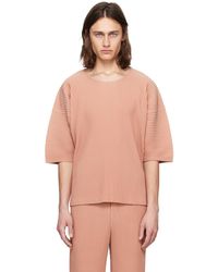 Homme Plissé Issey Miyake - T-shirt monthly color march rose - Lyst