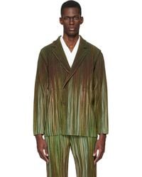 Homme Plissé Issey Miyake - Paint Brush Close-Up Blazer - Lyst