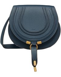 Chloé - Grained Leather Small Marcie Saddle Bag - Lyst