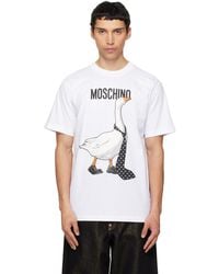 Moschino - Goose Organic Cotton Jersey T-Shirt - Lyst