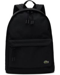 Lacoste - Black Computer Compartment Backpack - Lyst
