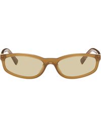 Miu Miu - Tortoiseshell Rectangular Sunglasses - Lyst