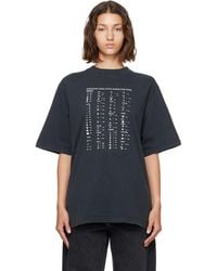 Alexander Wang - Crystal Hotfix Graphic T-Shirt - Lyst