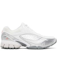 Saucony - Baskets V2 Blanc Et Argenté À Technologie Progrid - Lyst