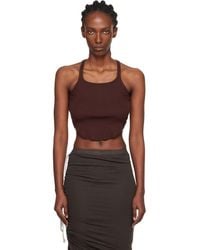 Rick Owens - Burgundy Concordians Basic Rib Tank Top - Lyst