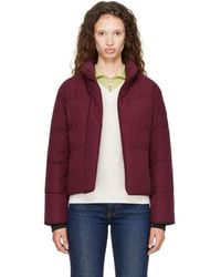 Canada Goose - Burgundy Tonal Disc Grandview Cropped Down Jacket - Lyst