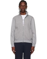 BOSS - Zip-Up Mercerized Stretch-Cotton Piqué Sweatshirt - Lyst