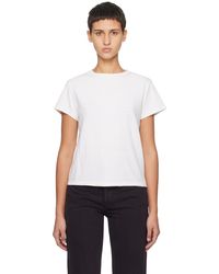 RE/DONE - T-shirt blanc édition hanes - Lyst